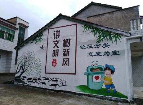  武宁墙绘是现在流行的墙体广告