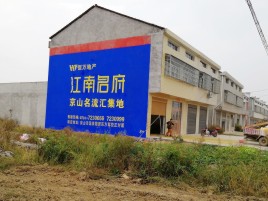  武宁农村墙体广告在不同形式上面展现的不同特色