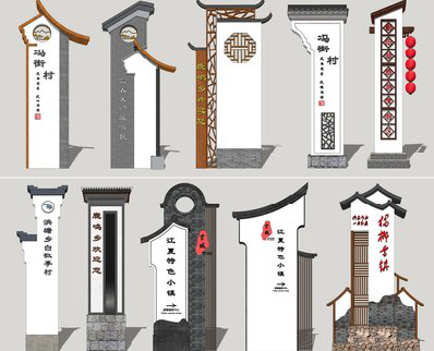  武宁美丽乡村标识标牌有哪些分类？